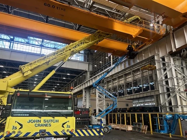 Fast & Reliable Building Project Crane Hire Services in the North West UK - Indoor Crane